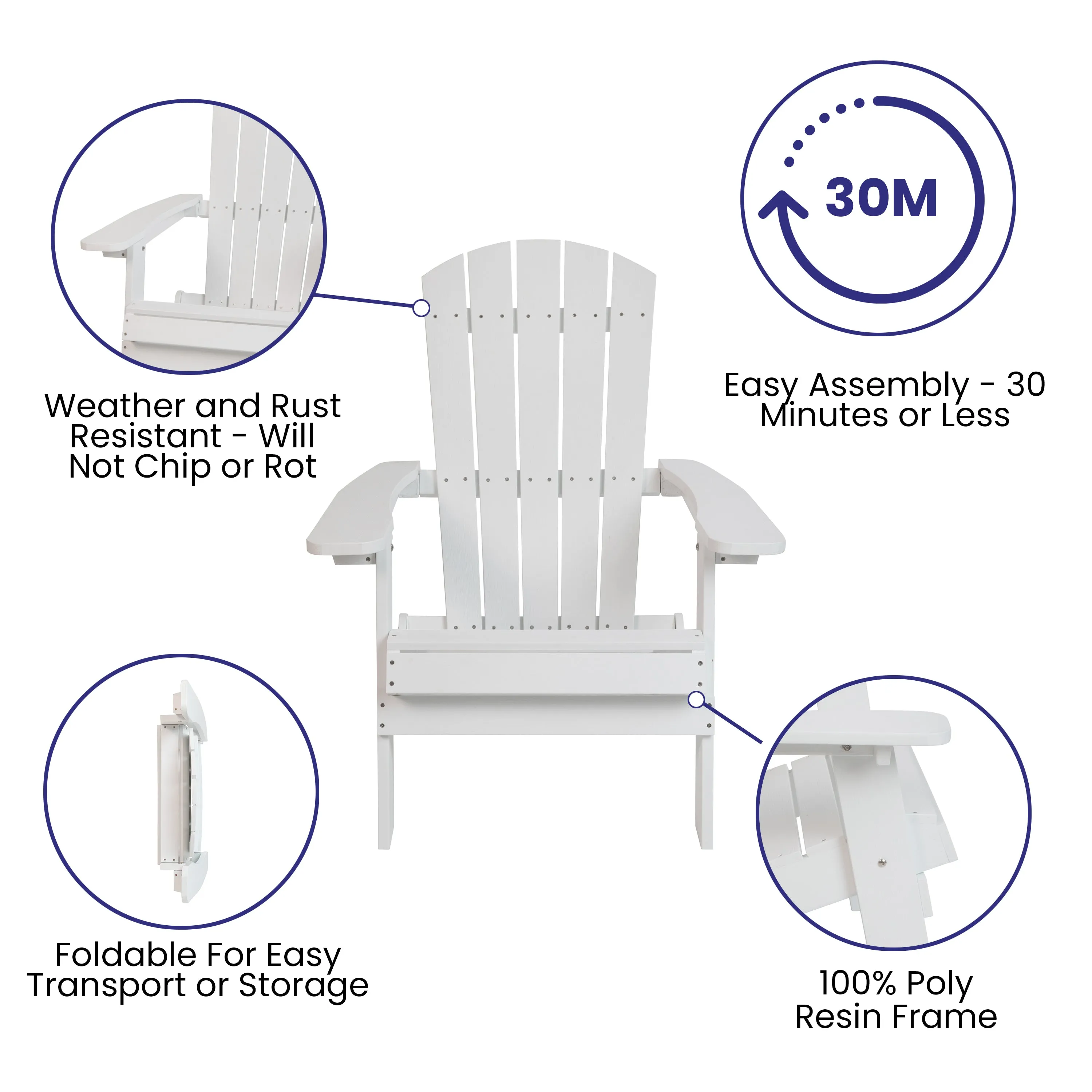 2PK White Chairs-Gray Cushions 2-JJ-C14505-CSNGY-WH-GG