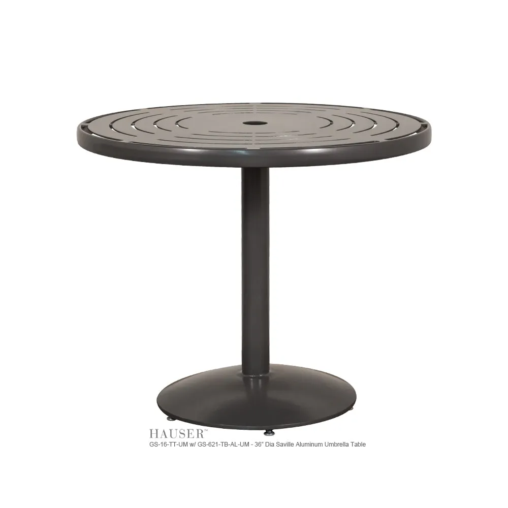 36" Round Saville Umbrella Table