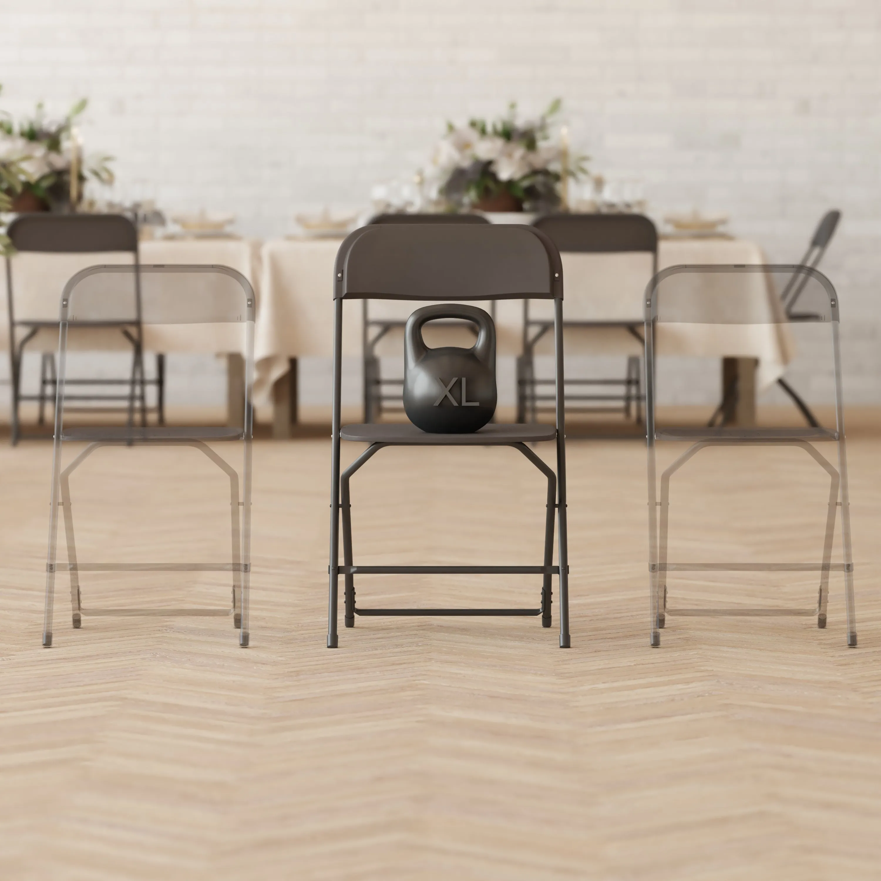 4 Pack Black Folding Chairs 4-LE-L-3-W-BK-GG