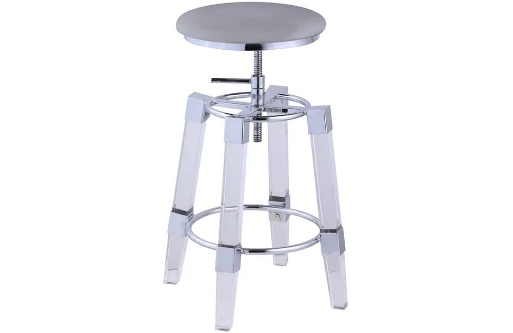 4038 Bar Stool Gold Gray