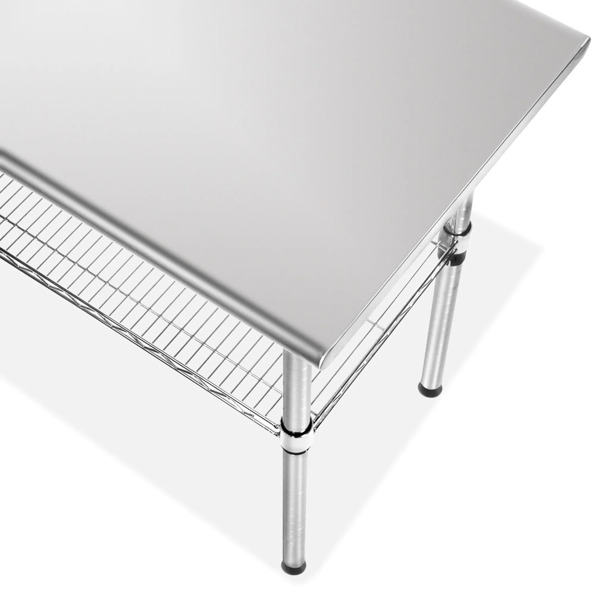 49 x 24 Inch NSF Stainless Steel Prep Table w/ Undershelf