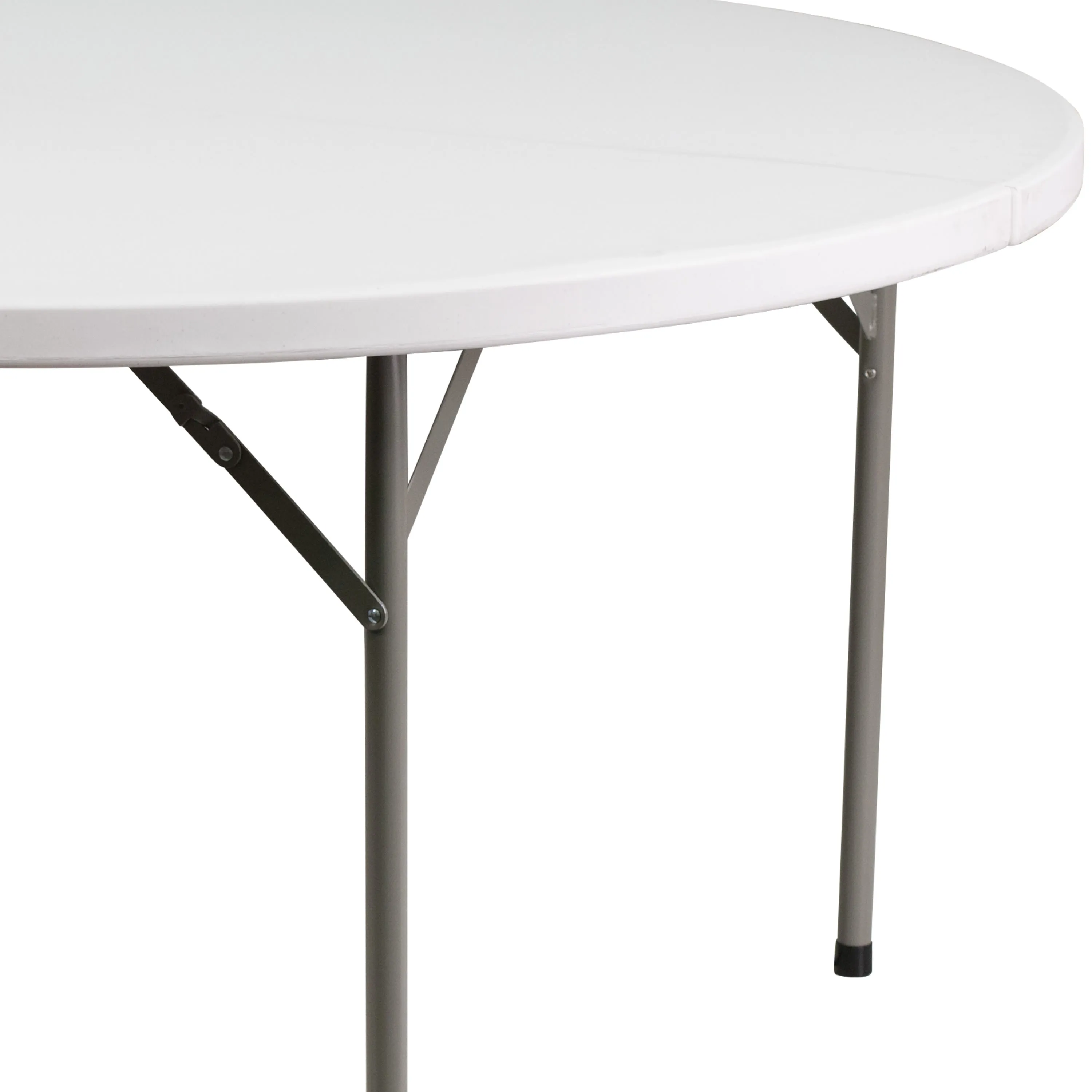 5-Foot Round Plastic Folding Table