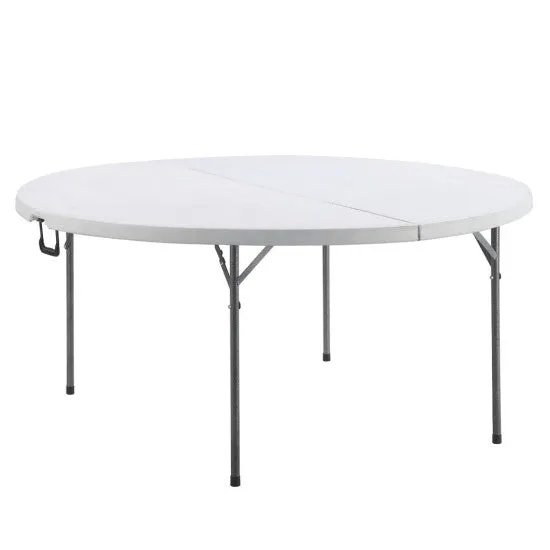 8 Seater Round Folding Trestle Table 1.6m