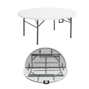 8 Seater Round Folding Trestle Table 1.6m