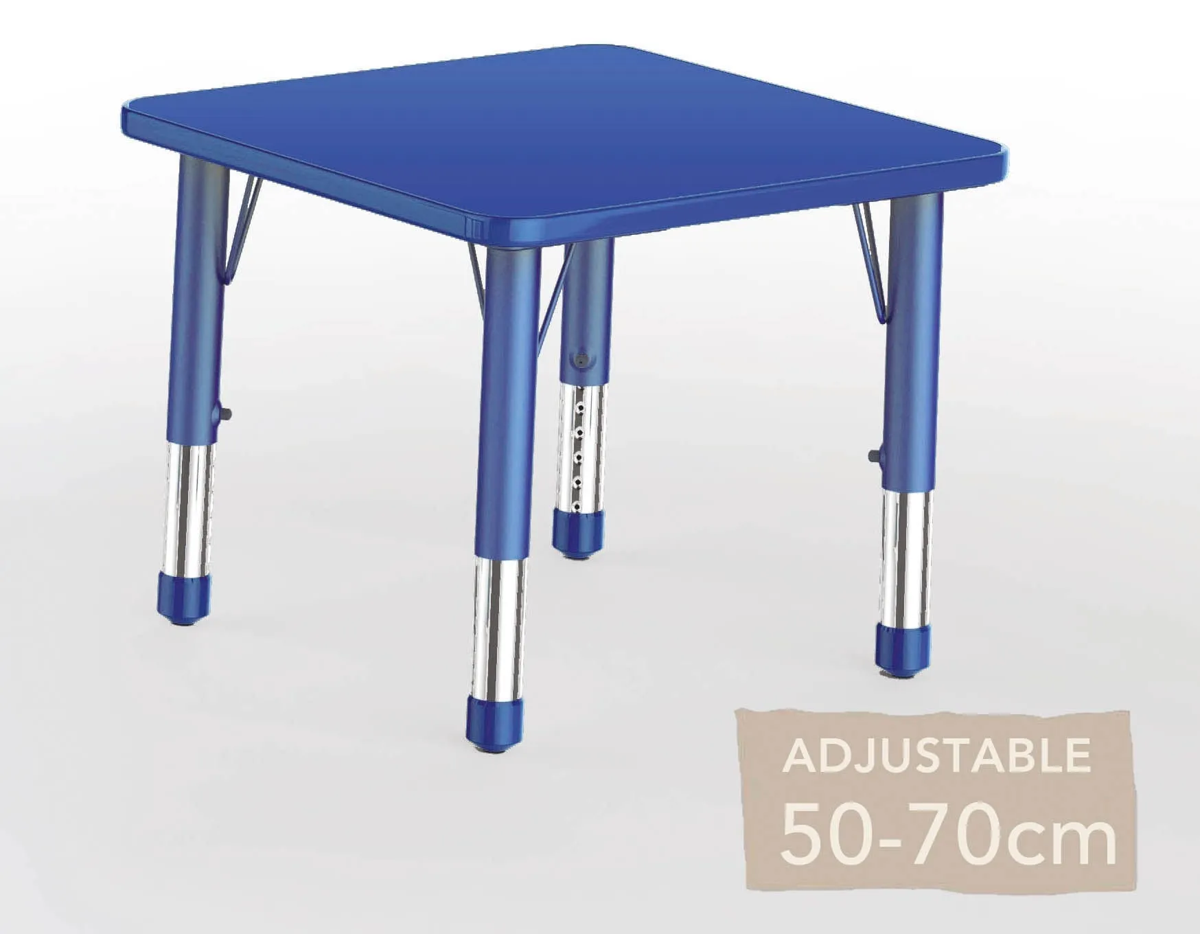 Adjustable Square Polyethylene Table All Heights and Colours