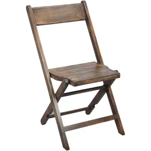 Advantage Slatted Wood Folding Wedding Chair