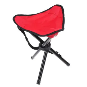 AOTU AT6708 Outdoor Portable Folding Tripod Stool (Red)