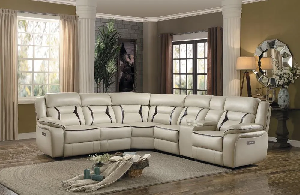 Arlington Beige Reclining Sectional Sofa