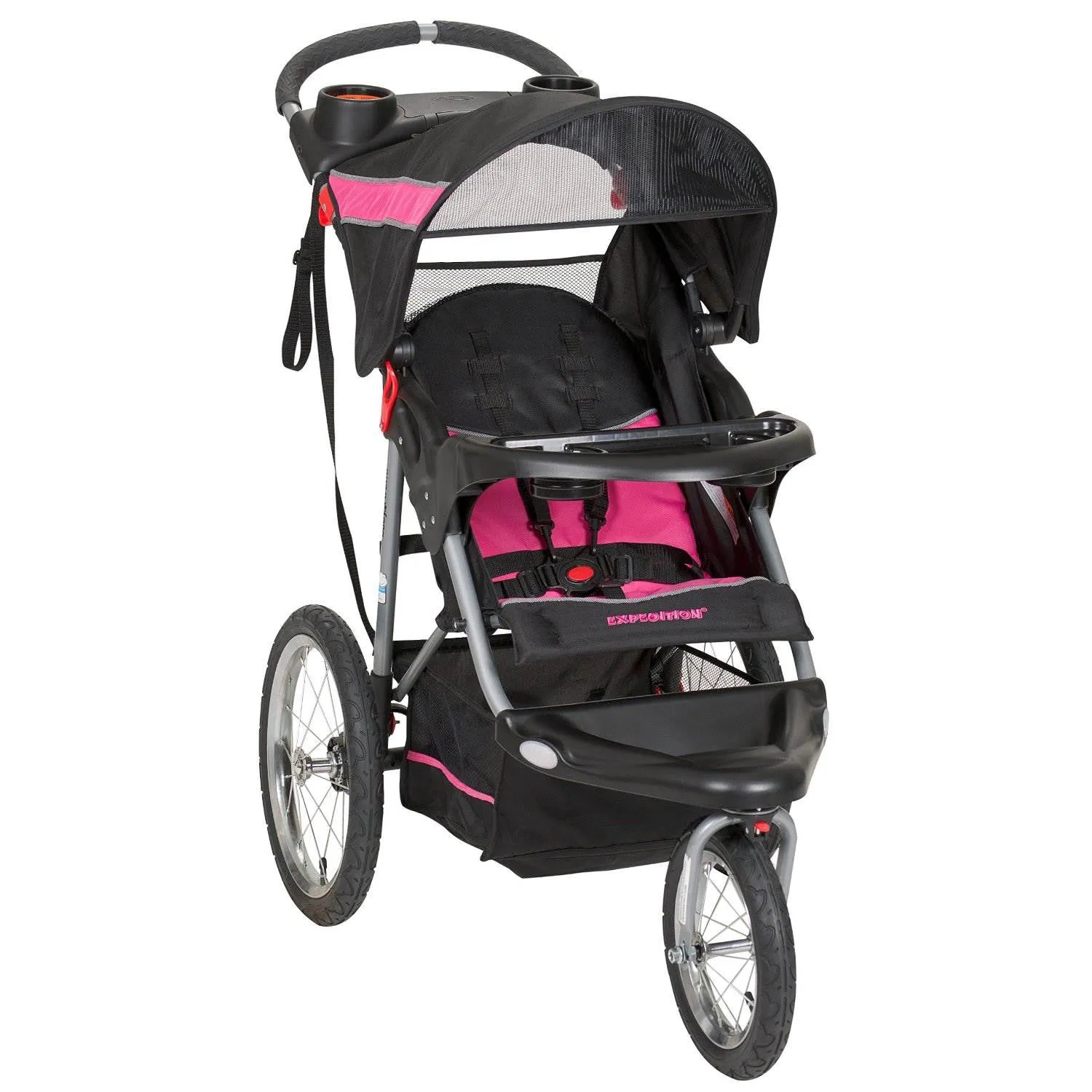 Baby Trend Expedition Jogger Folding Jogging Stroller, Bubble Gum | JG94044