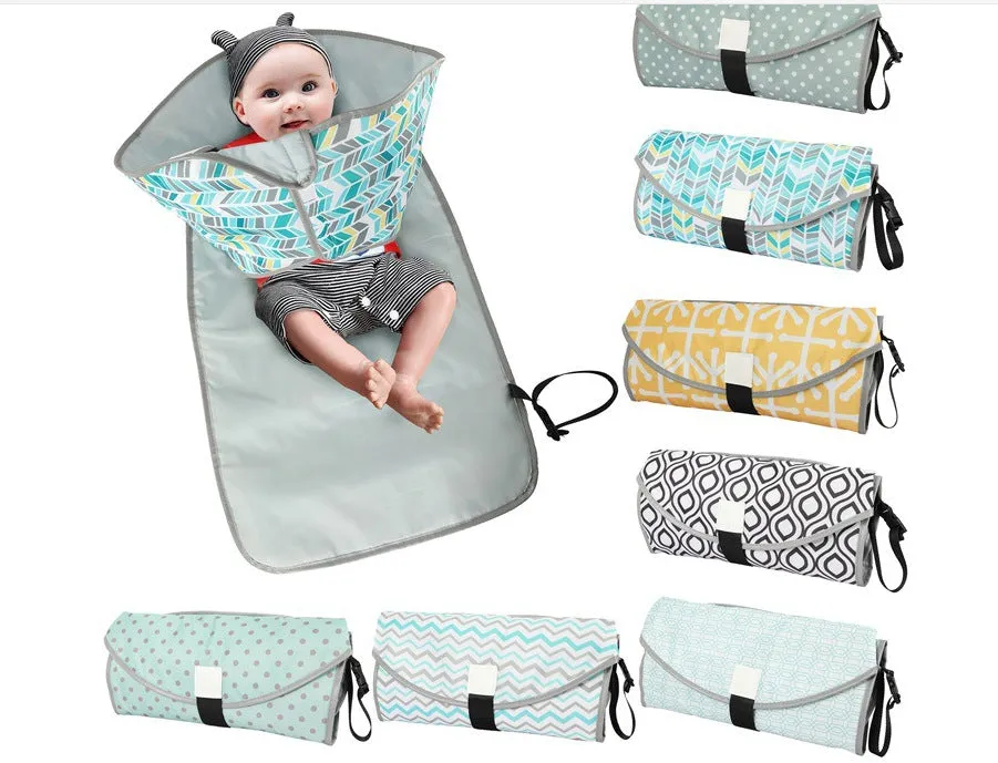 Baby's Polyester Portable Pilch Universal Waterproof Care for Baby Diapers Urine Pad 7 Colors