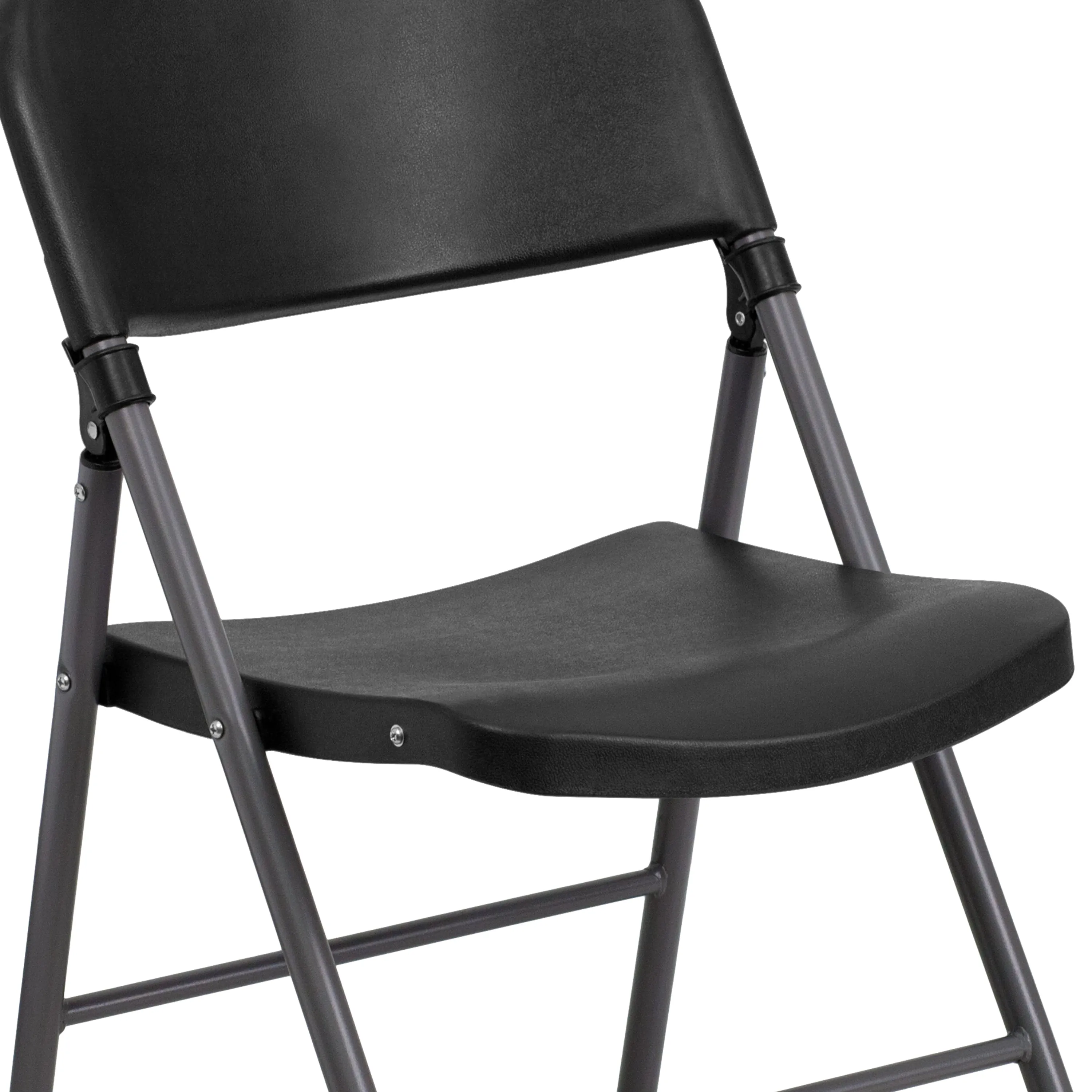 Black Plastic Folding Chair 2-DAD-YCD-50-GG