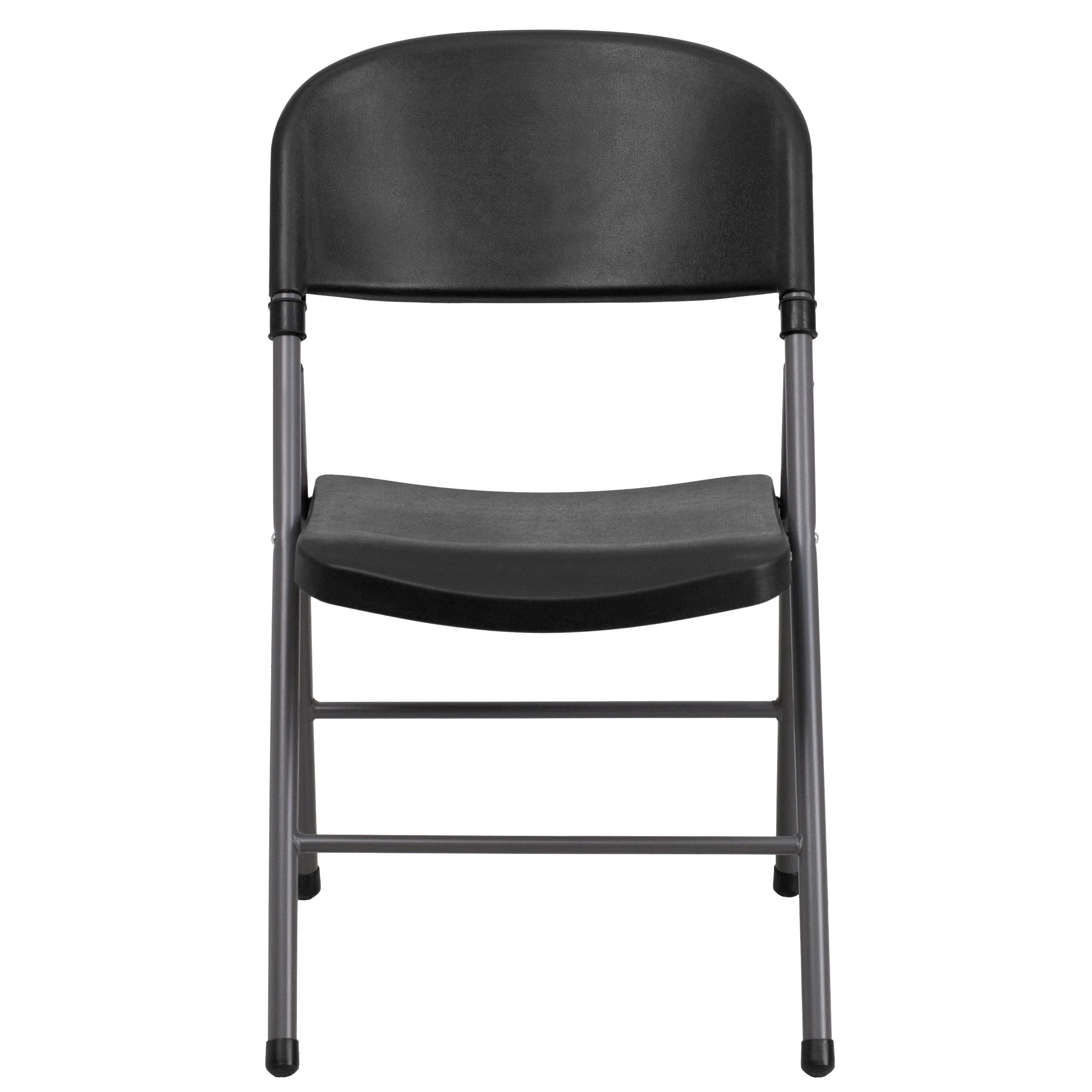 Black Plastic Folding Chair 2-DAD-YCD-50-GG