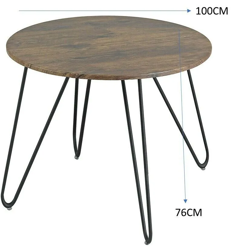 Brockton Vintage Round Dining Table