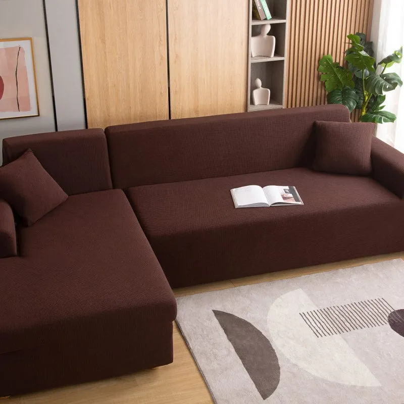 Brown 100% Waterproof and Ultra-Durable Stretch Armchair and Sofa Covers - Premium Protection by The Sofa Cover House