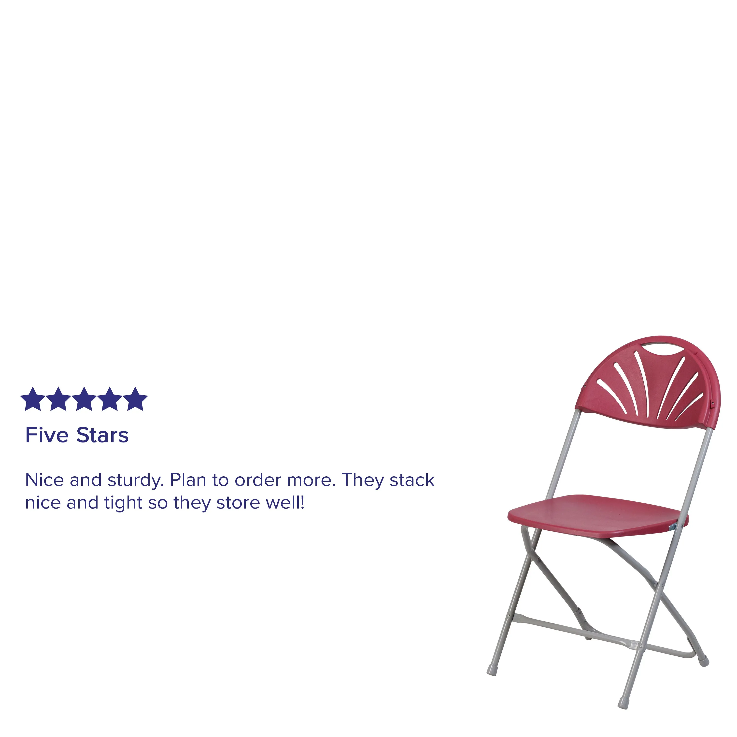 Burgundy Plastic Folding Chair 2-LE-L-4-BUR-GG