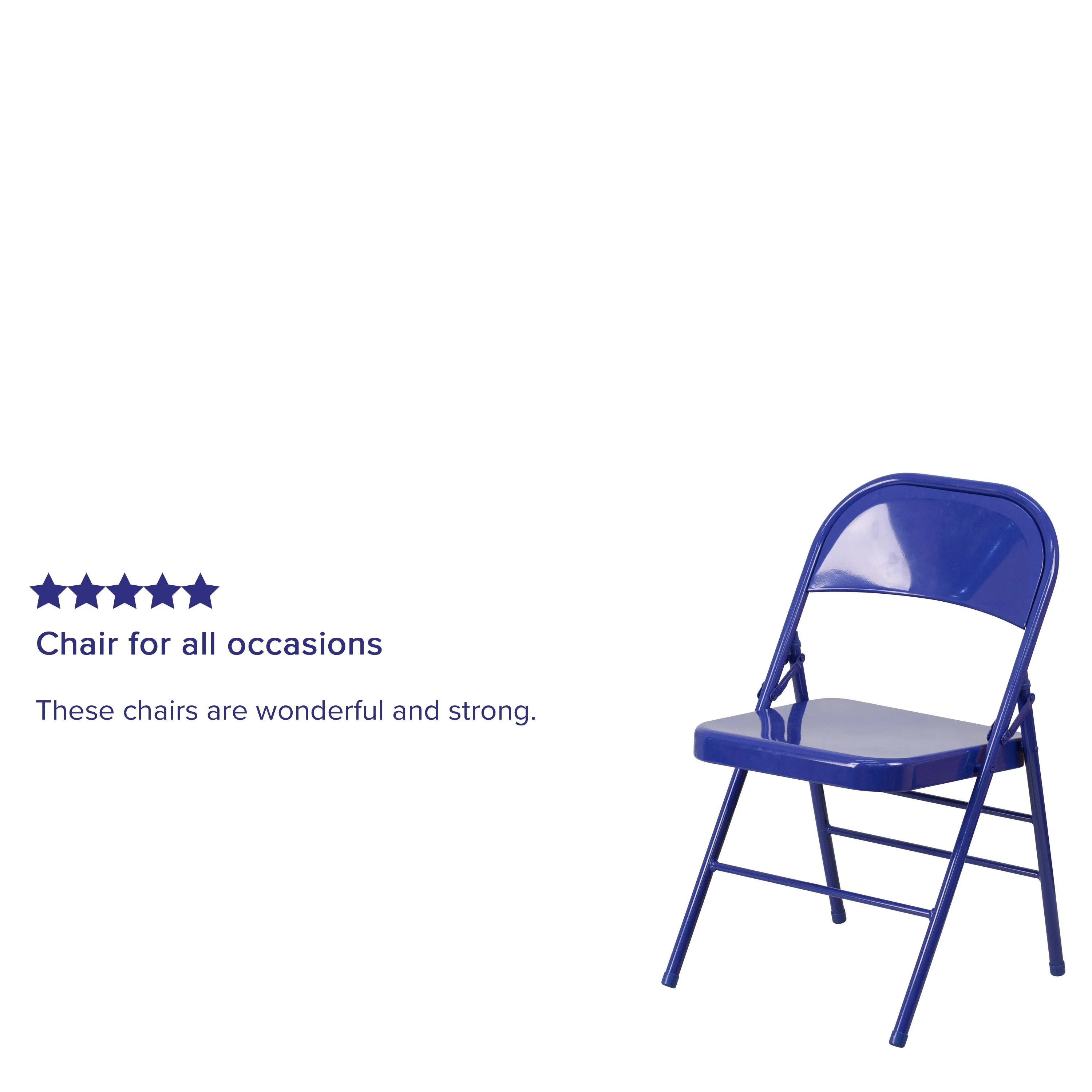 Cobalt Blue Folding Chair 2-HF3-BLUE-GG