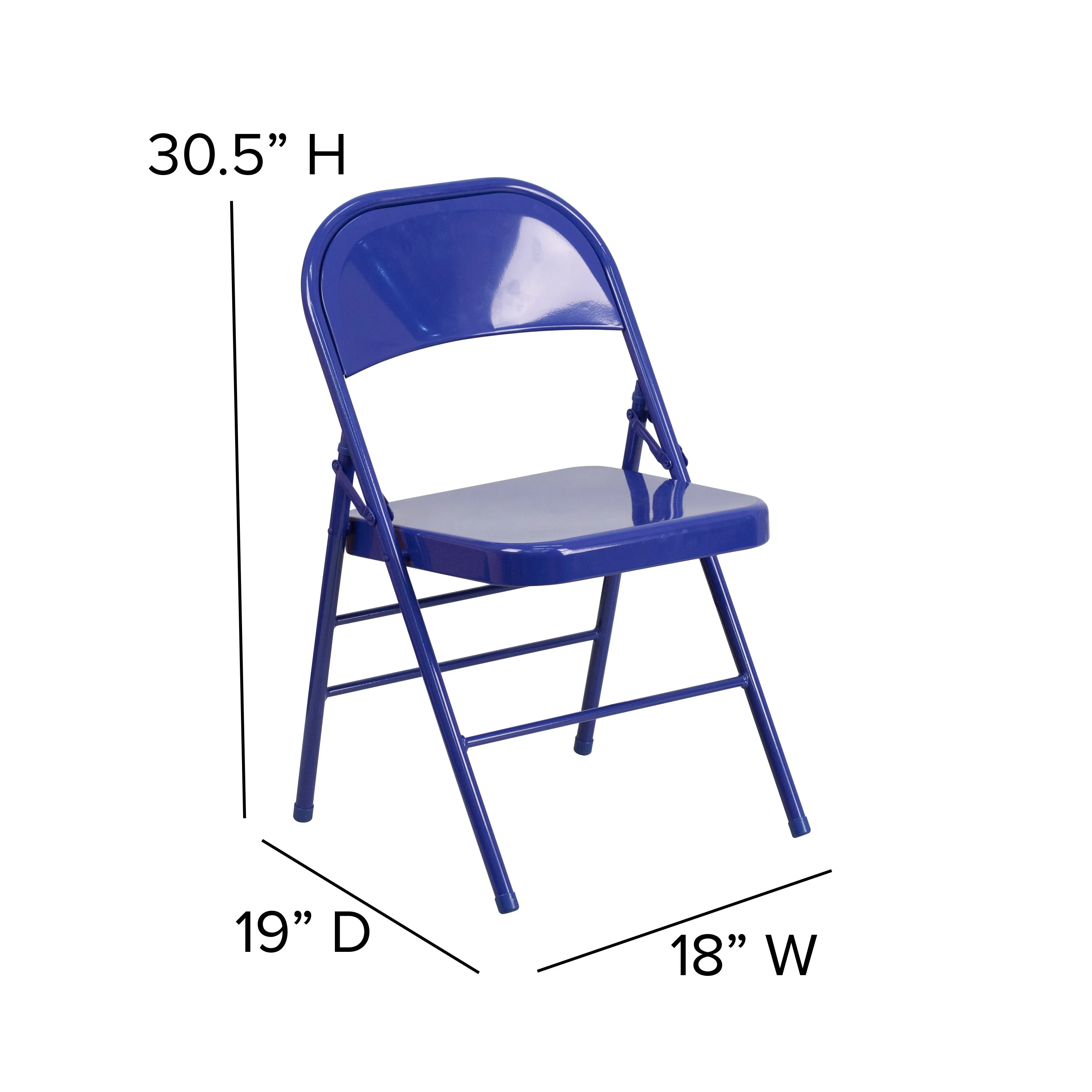 Cobalt Blue Folding Chair 2-HF3-BLUE-GG