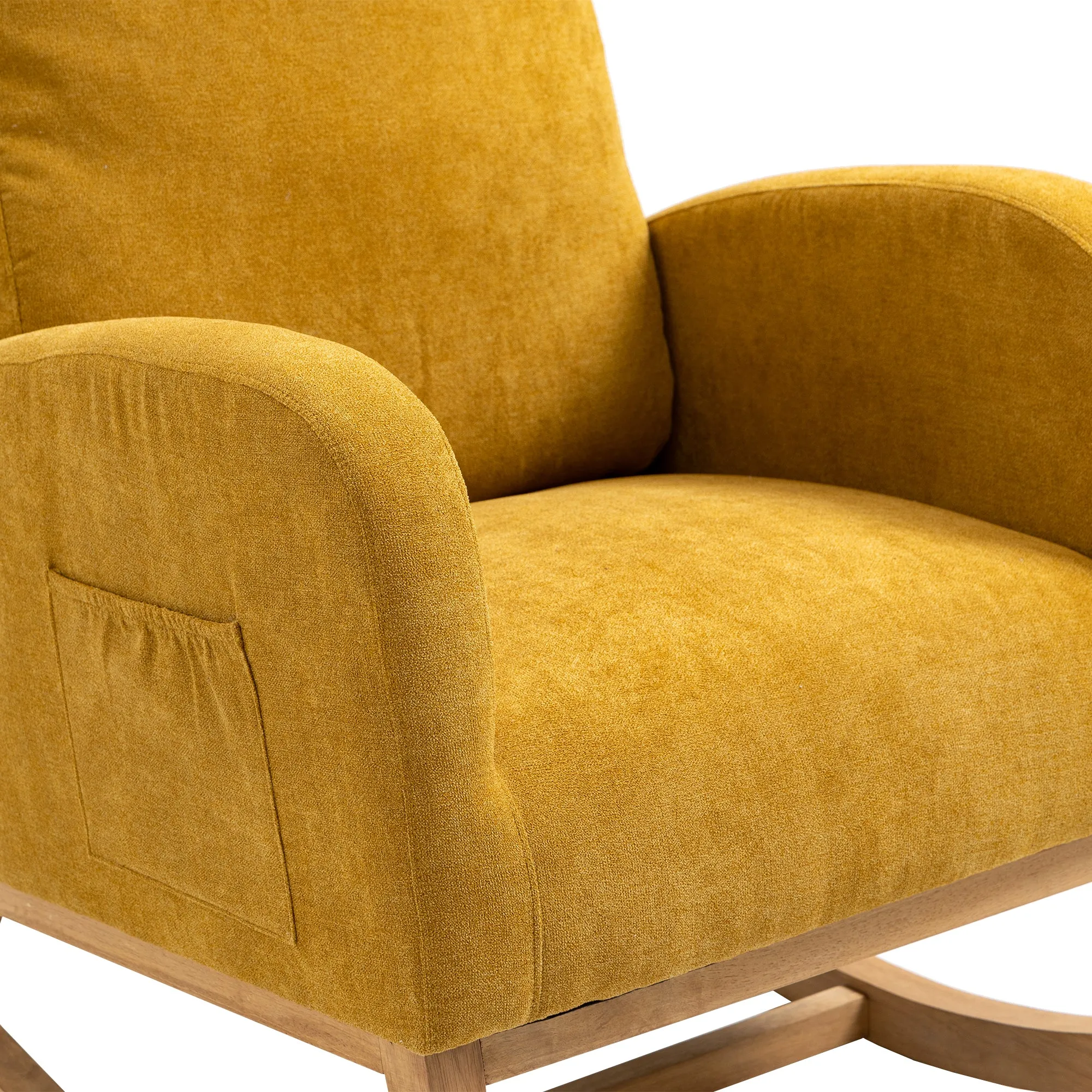 Comfortable Rocking Chair, yellow