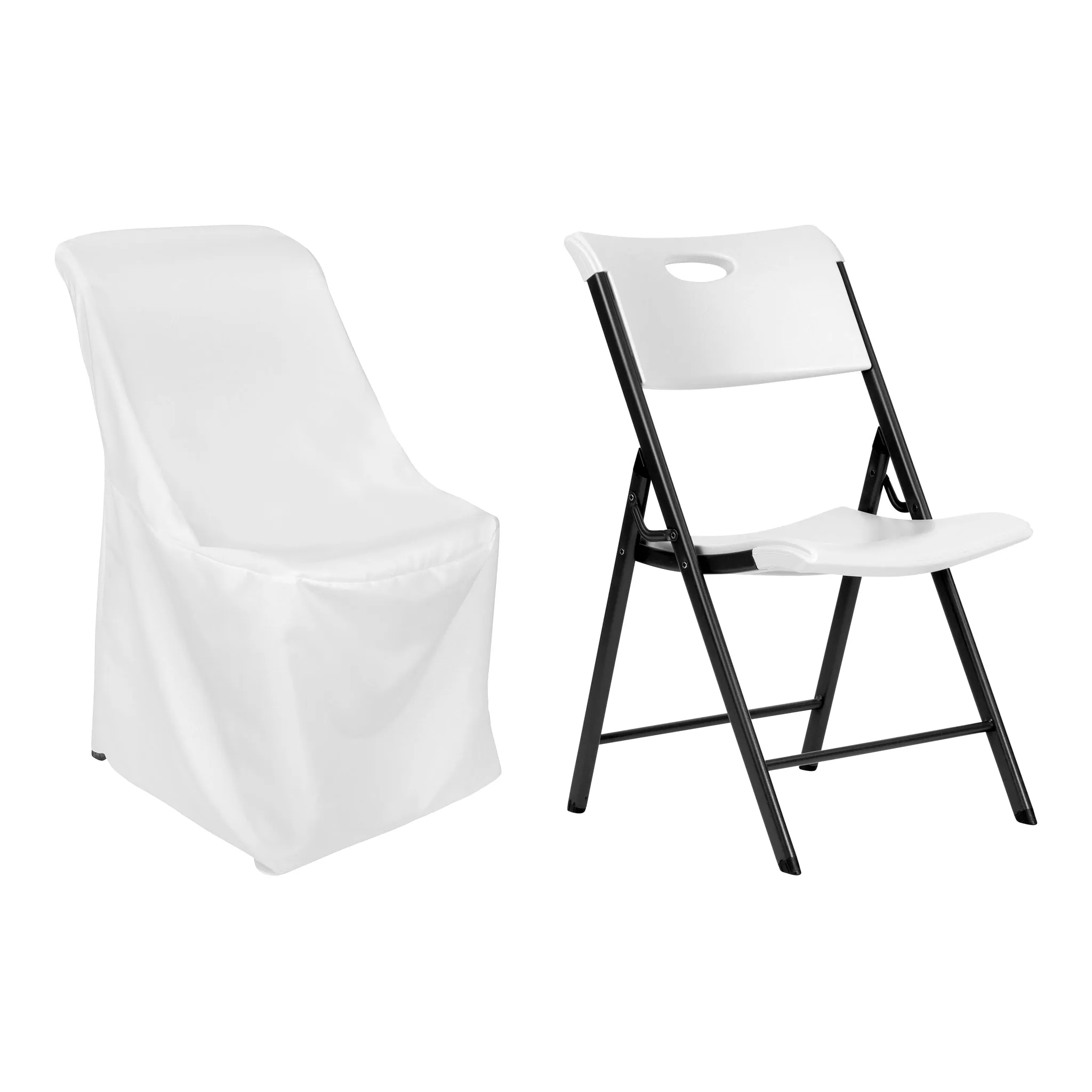 Contemporary LIFETIME folding chair Cover - White