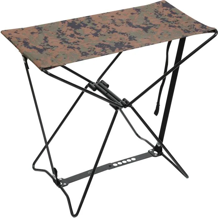 Digital Woodland Camouflage - Military Mini Portable Folding Camp Stool