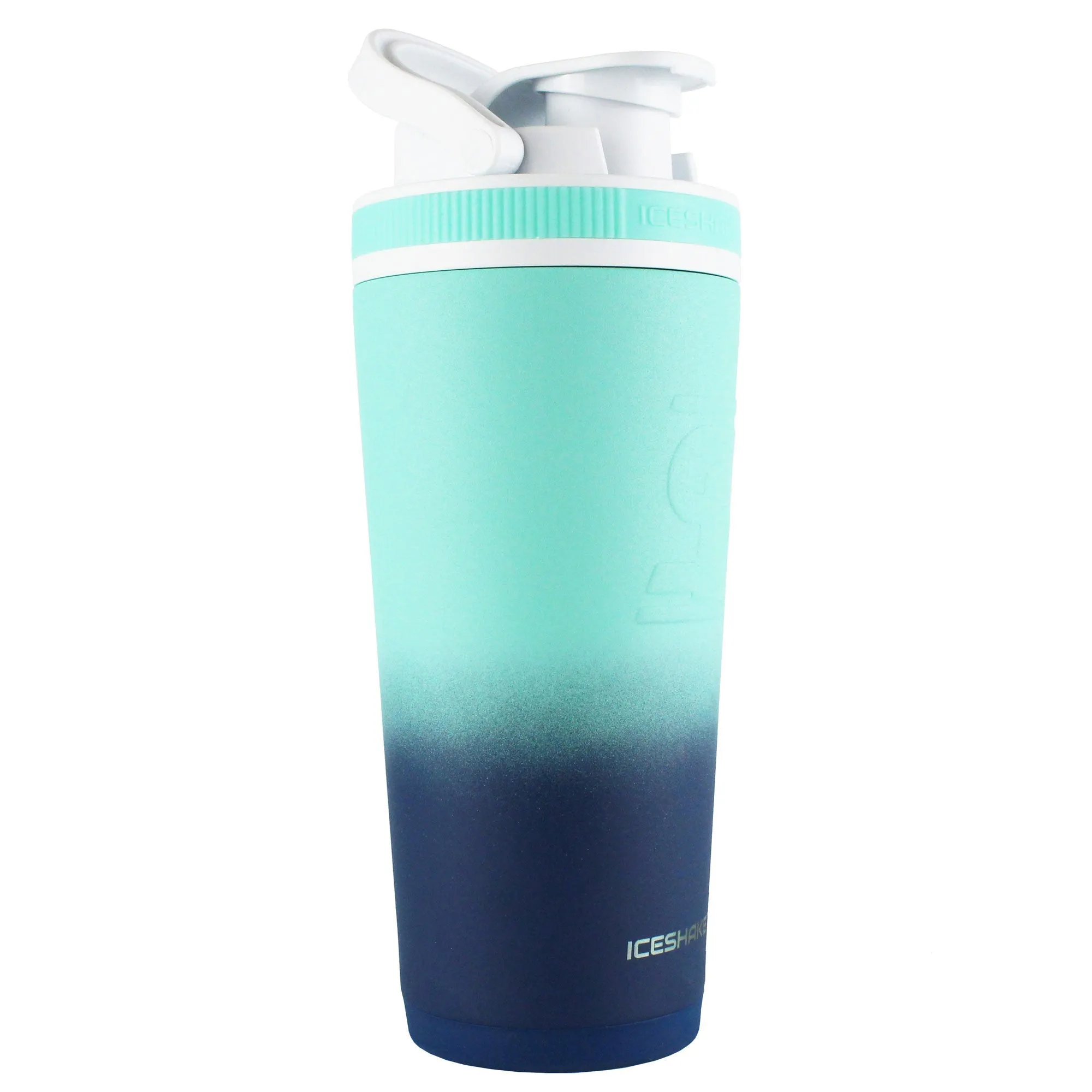 FIT2SERVE 26oz Ice Shaker - Navy Mint Ombre