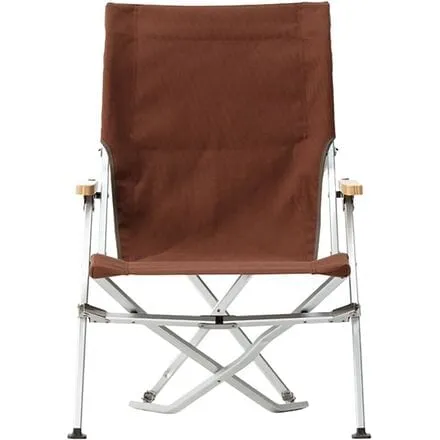 Folding low beach chair Snow Peak, brown