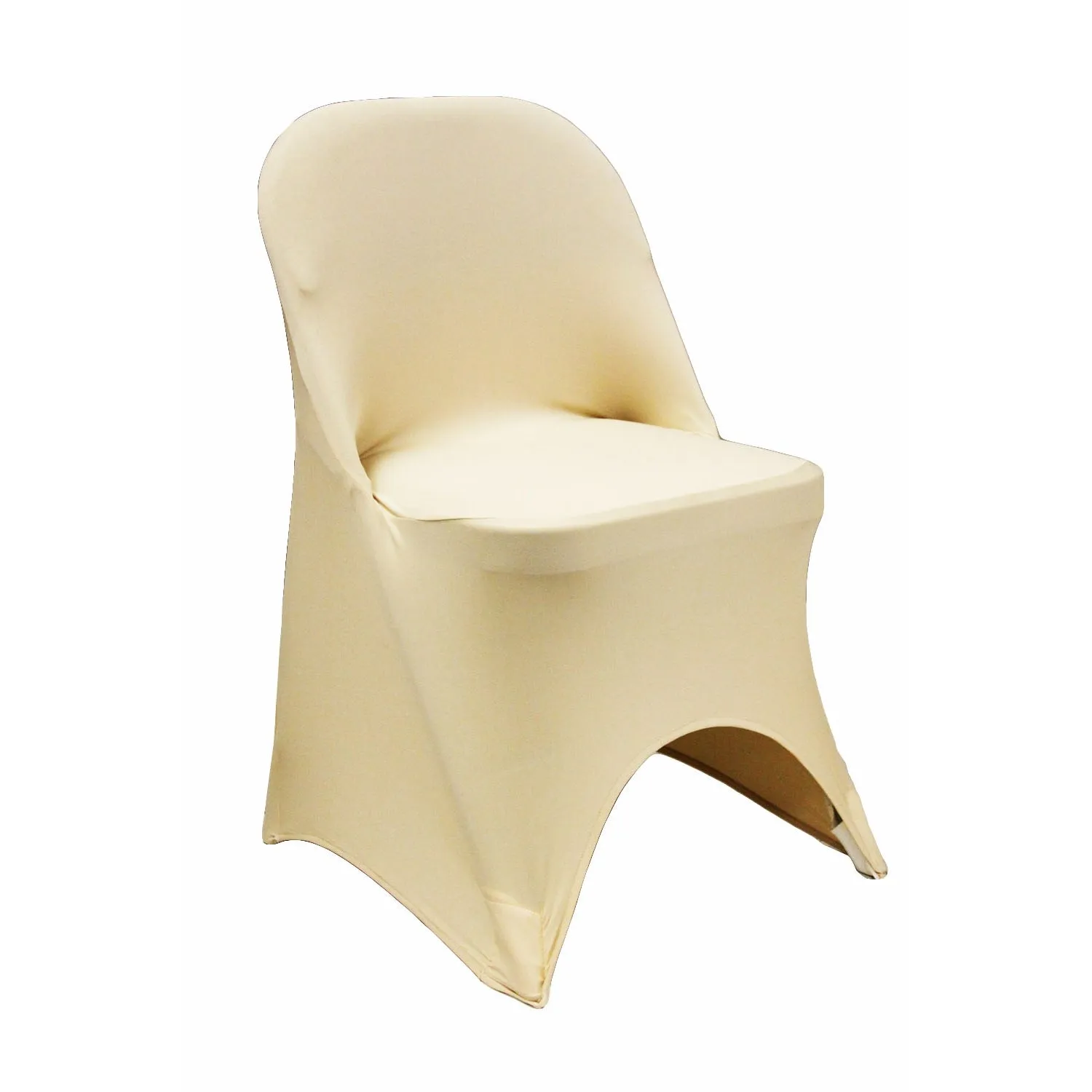 Folding Spandex Chair Cover - Champagne