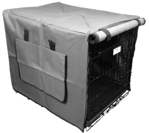 Grey Waterproof Dog Crate Covers