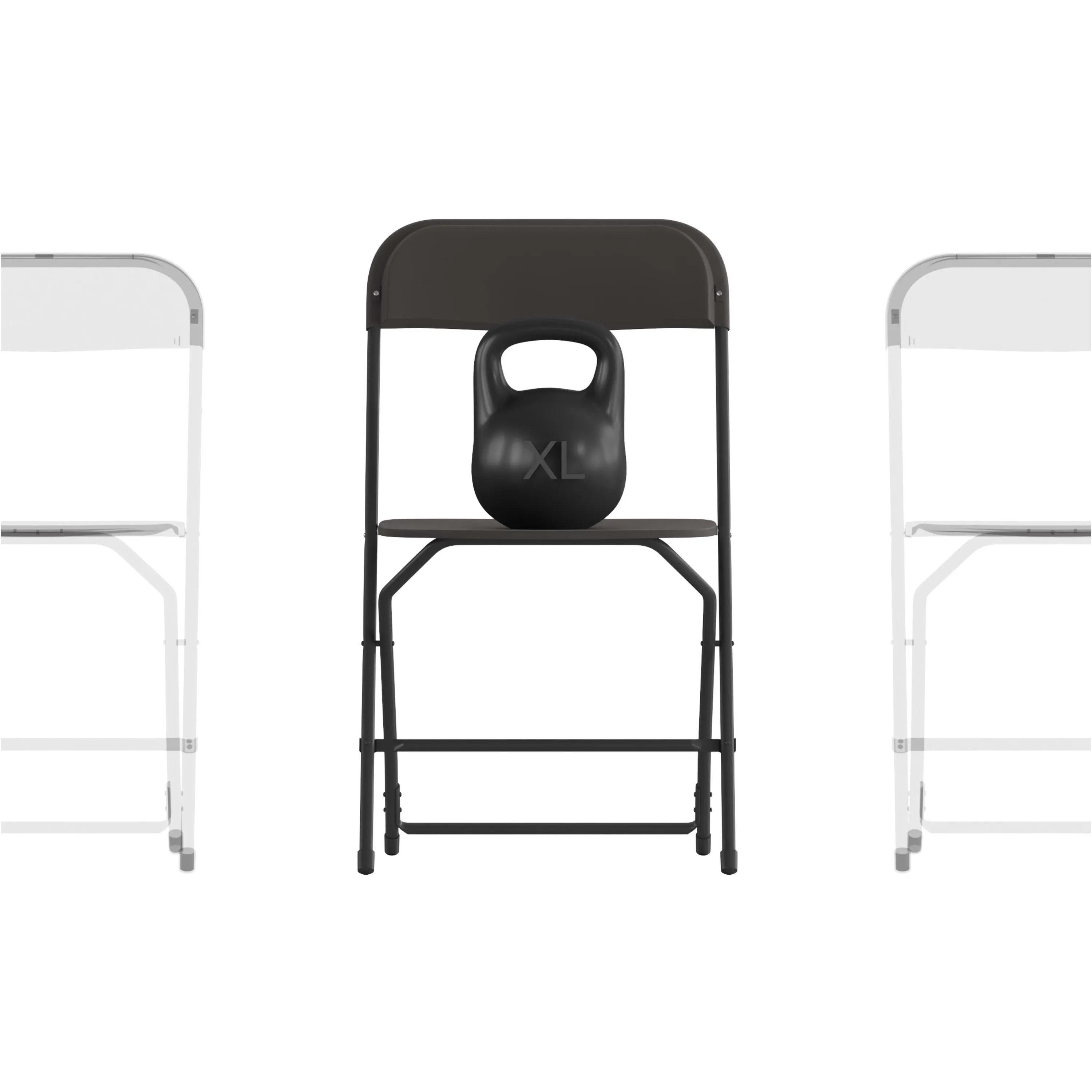 Hercules Big and Tall Commercial Folding Chair - Extra Wide 650LB. Capacity - Durable Plastic