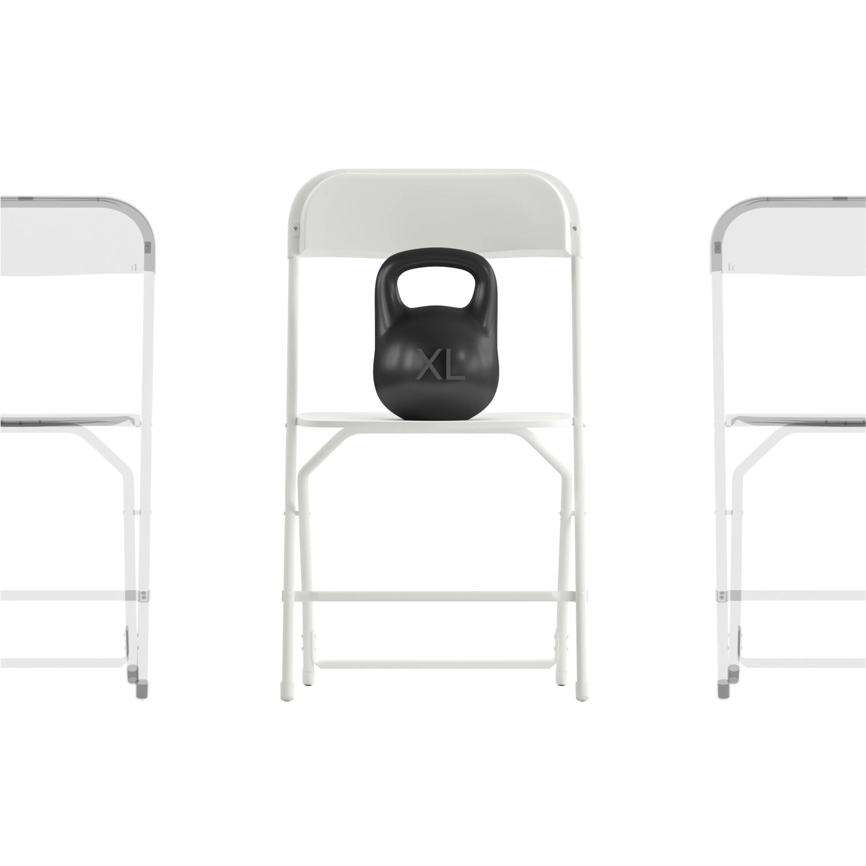 Hercules Big and Tall Commercial Folding Chair - Extra Wide 650LB. Capacity - Durable Plastic