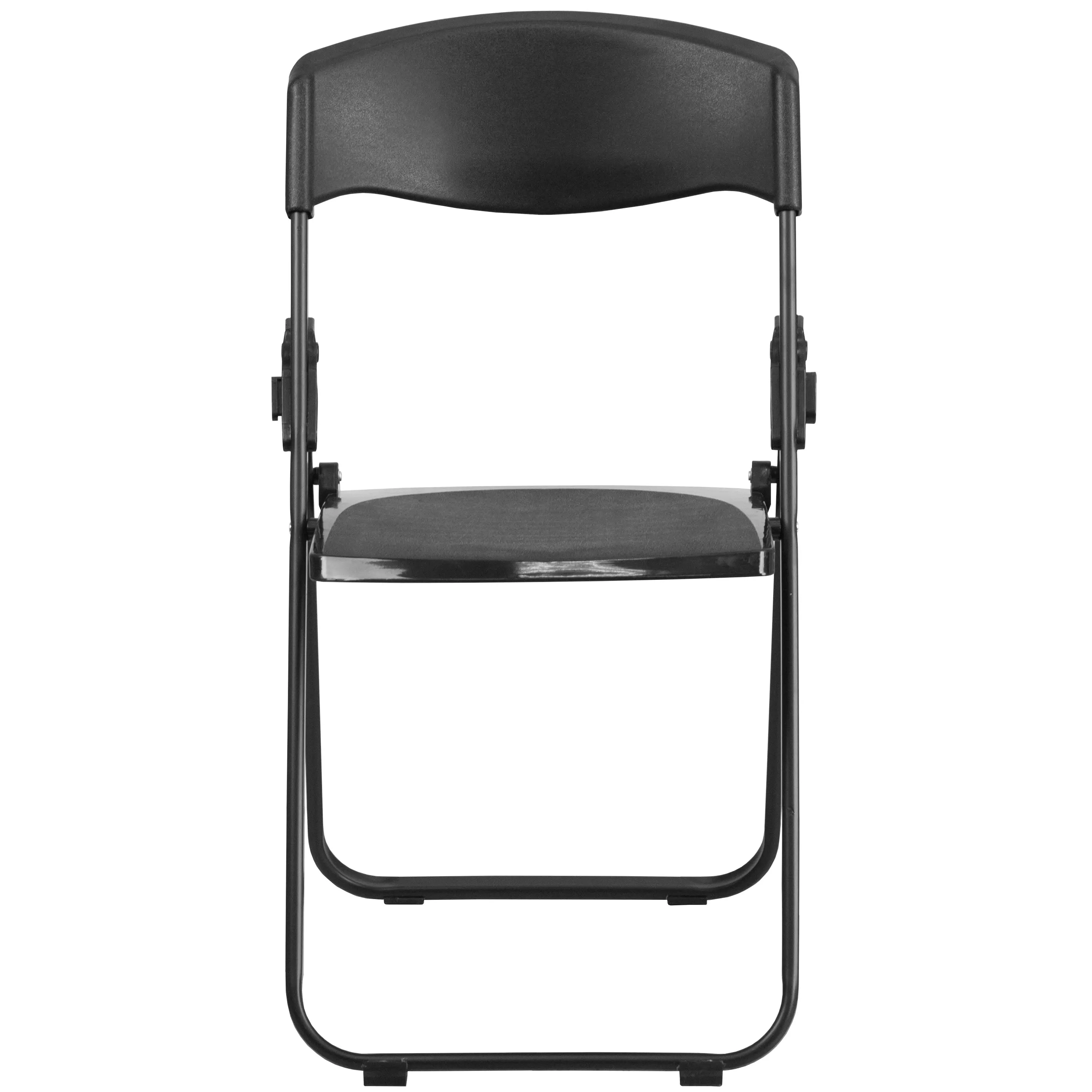 HERCULES Series 500 lb. Capacity Heavy Duty Plastic Folding Chair with Built-in Ganging Brackets