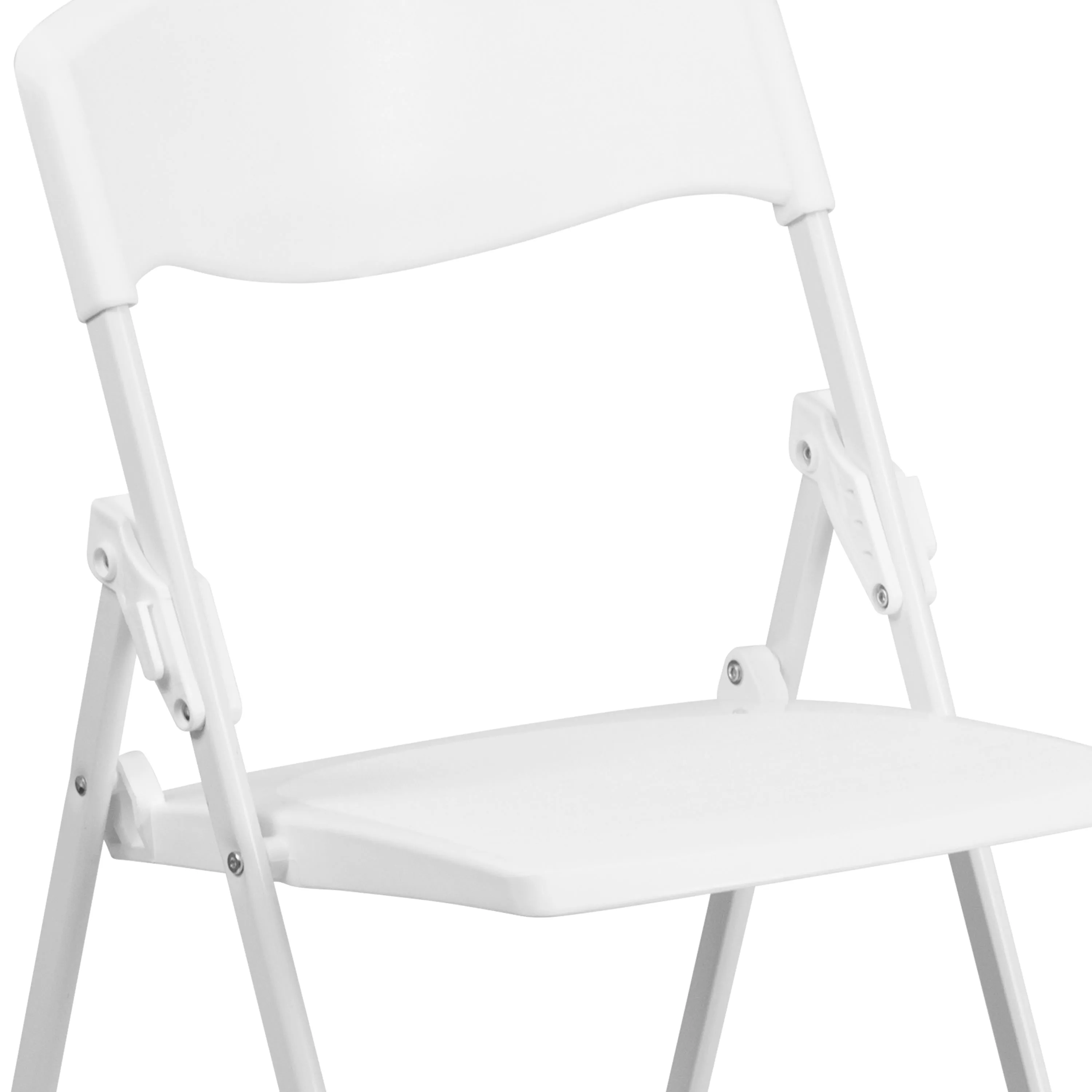 HERCULES Series 500 lb. Capacity Heavy Duty Plastic Folding Chair with Built-in Ganging Brackets