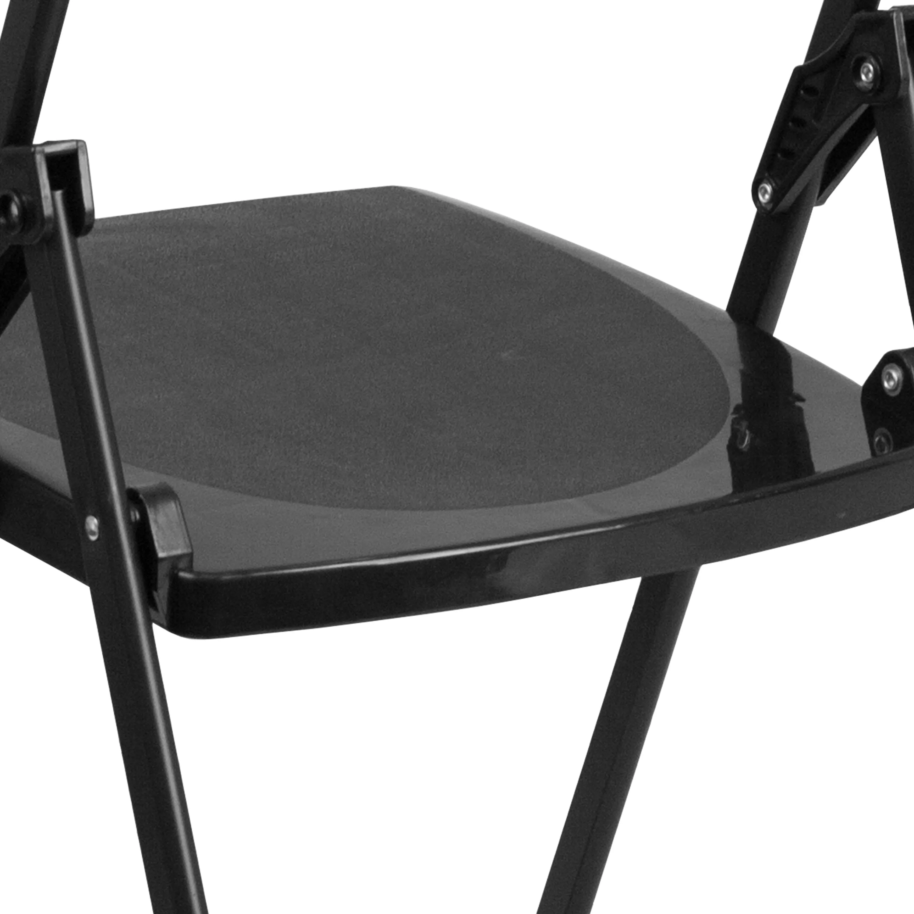 HERCULES Series 500 lb. Capacity Heavy Duty Plastic Folding Chair with Built-in Ganging Brackets