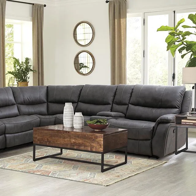 JEROMINUS Sectional, Dark Gray