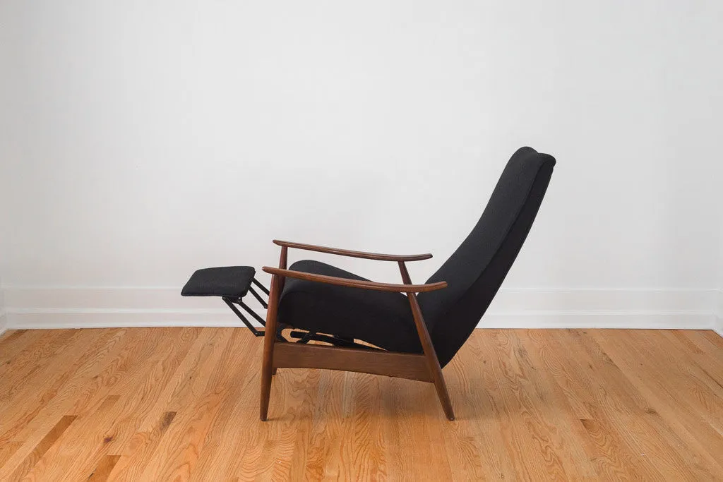 Milo Baughman Herringbone Recliner