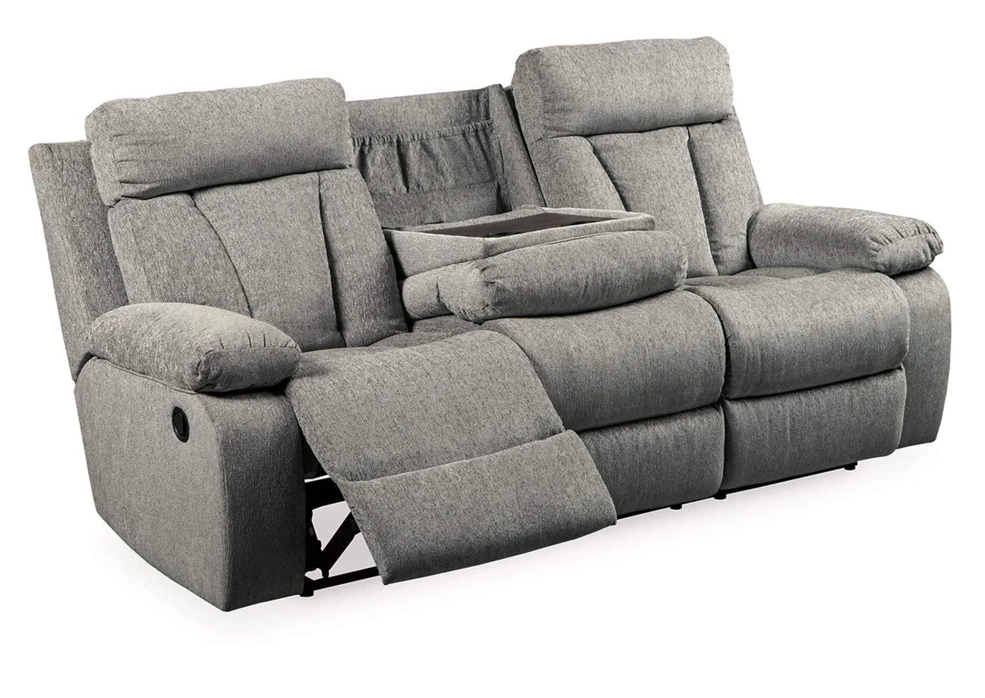 Mitchiner Reclining Sofa with Drop Down Table