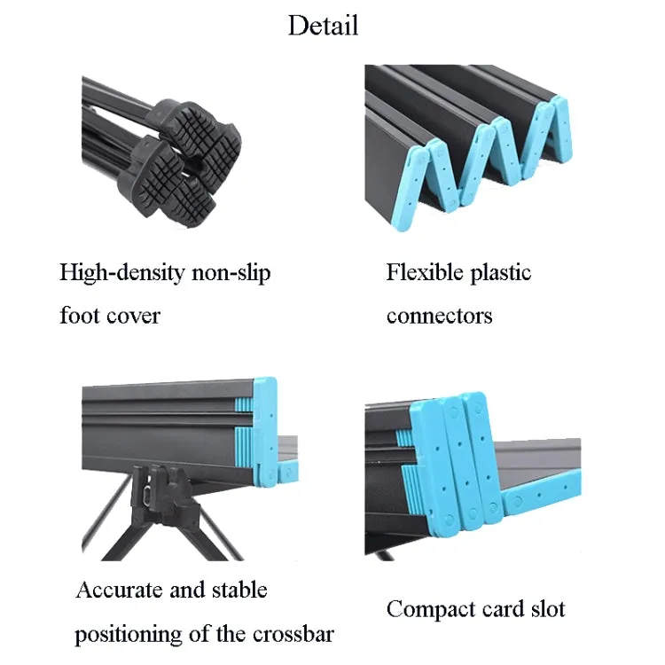 Outdoor Aluminum Alloy Folding Table Camping Picnic Portable Folding Table Barbecue Table Stall Small Dining Table, Size:Medium