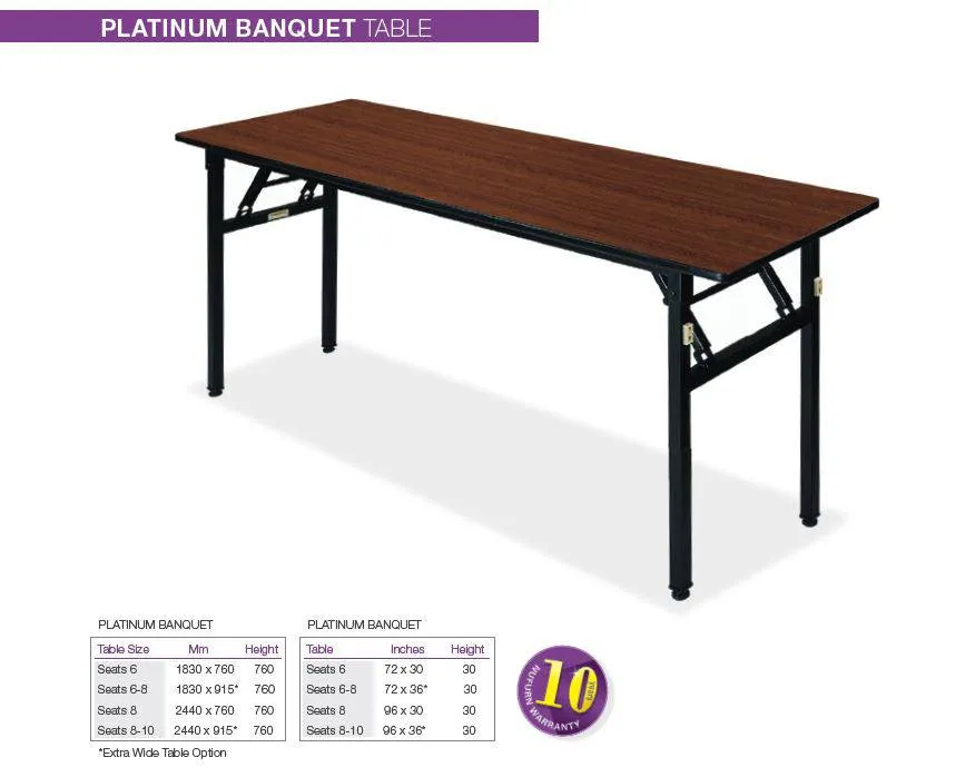 Platinum - 4ft Trestle Folding Tables