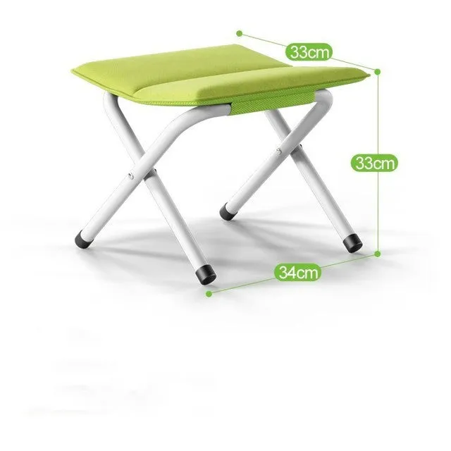 Portable Folding Stool for Camping Climbing Fishing(Green)