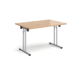 Rectangular folding leg table