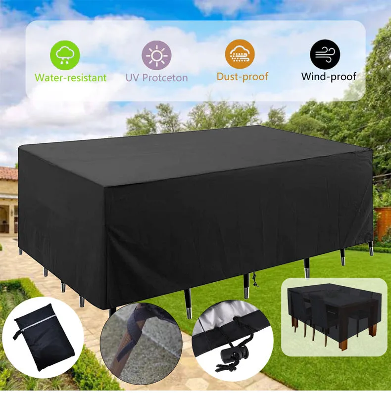 Rectangular Outdoor Furniture Waterproof Cover 200x160x70cm