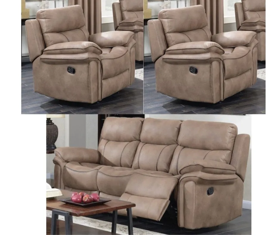 Richmond Sahara Reclining Sofa by Annaghmore in Sahara Colour