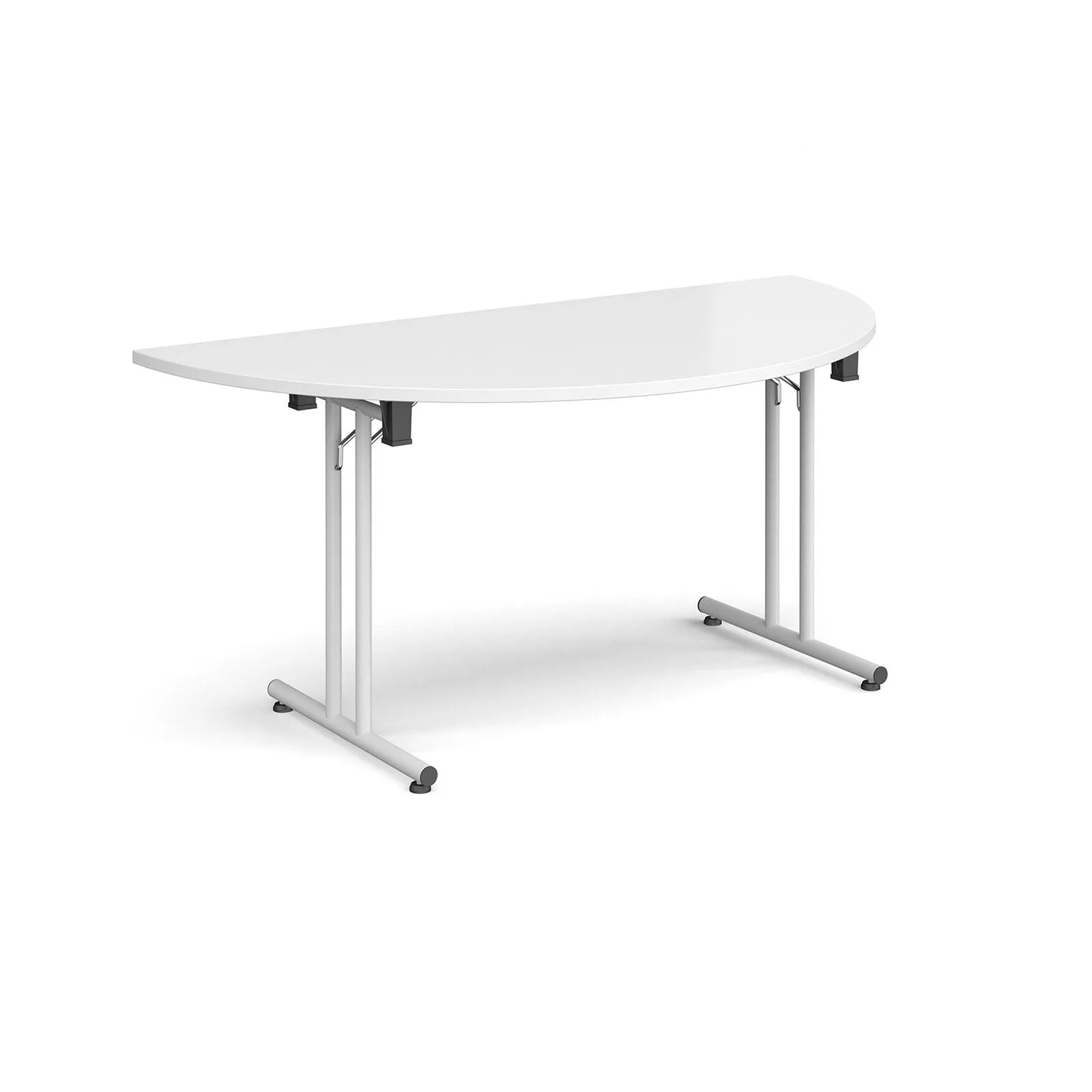 Semi circular folding leg table