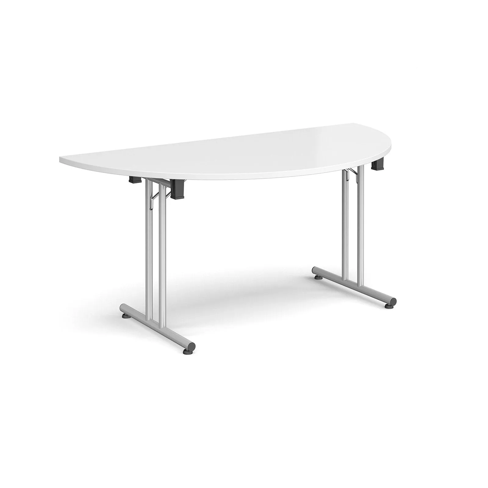 Semi circular folding leg table