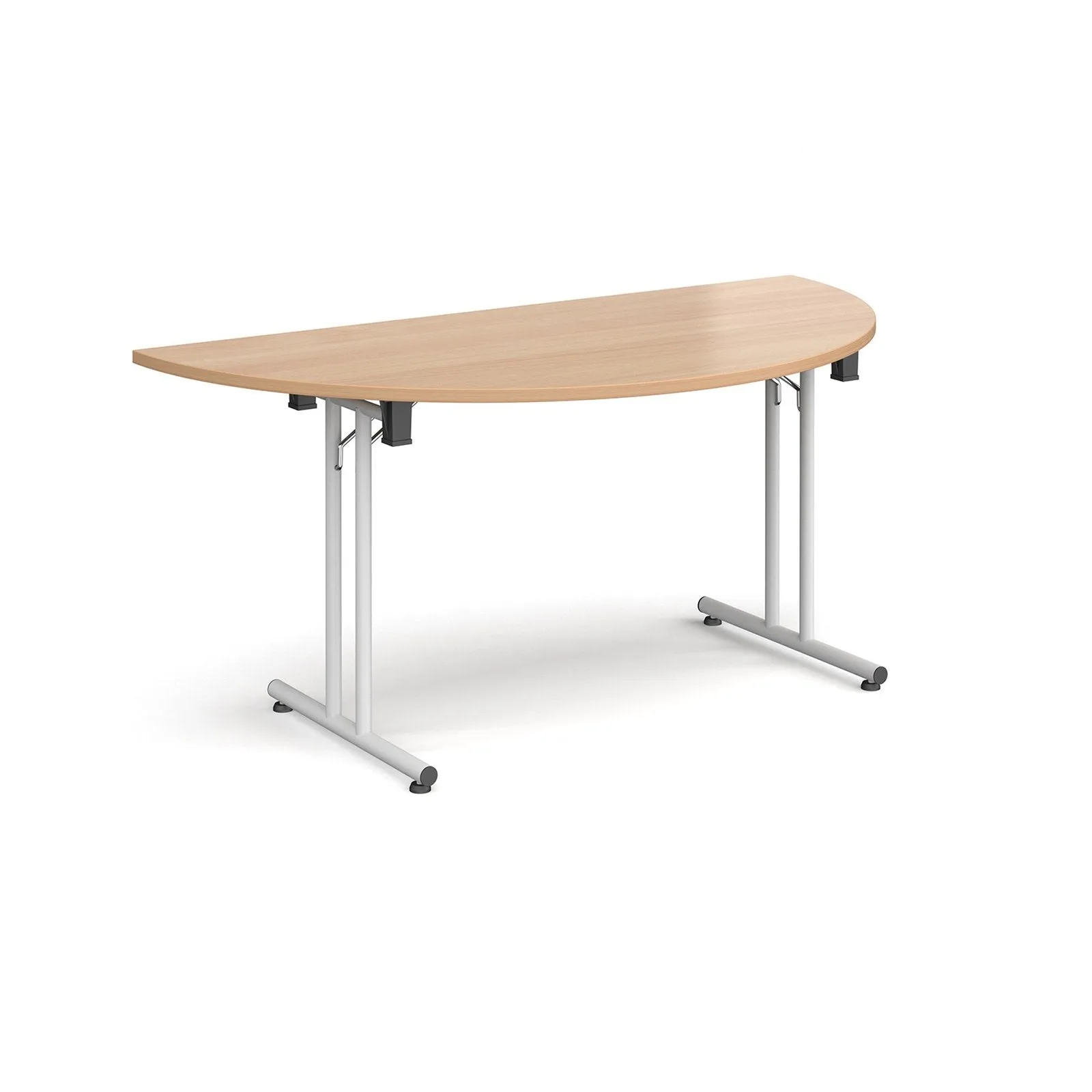 Semi circular folding leg table