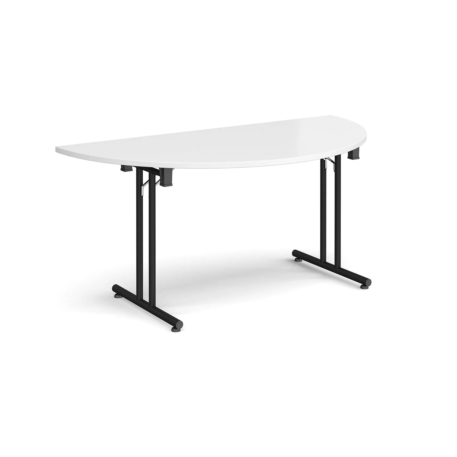 Semi circular folding leg table