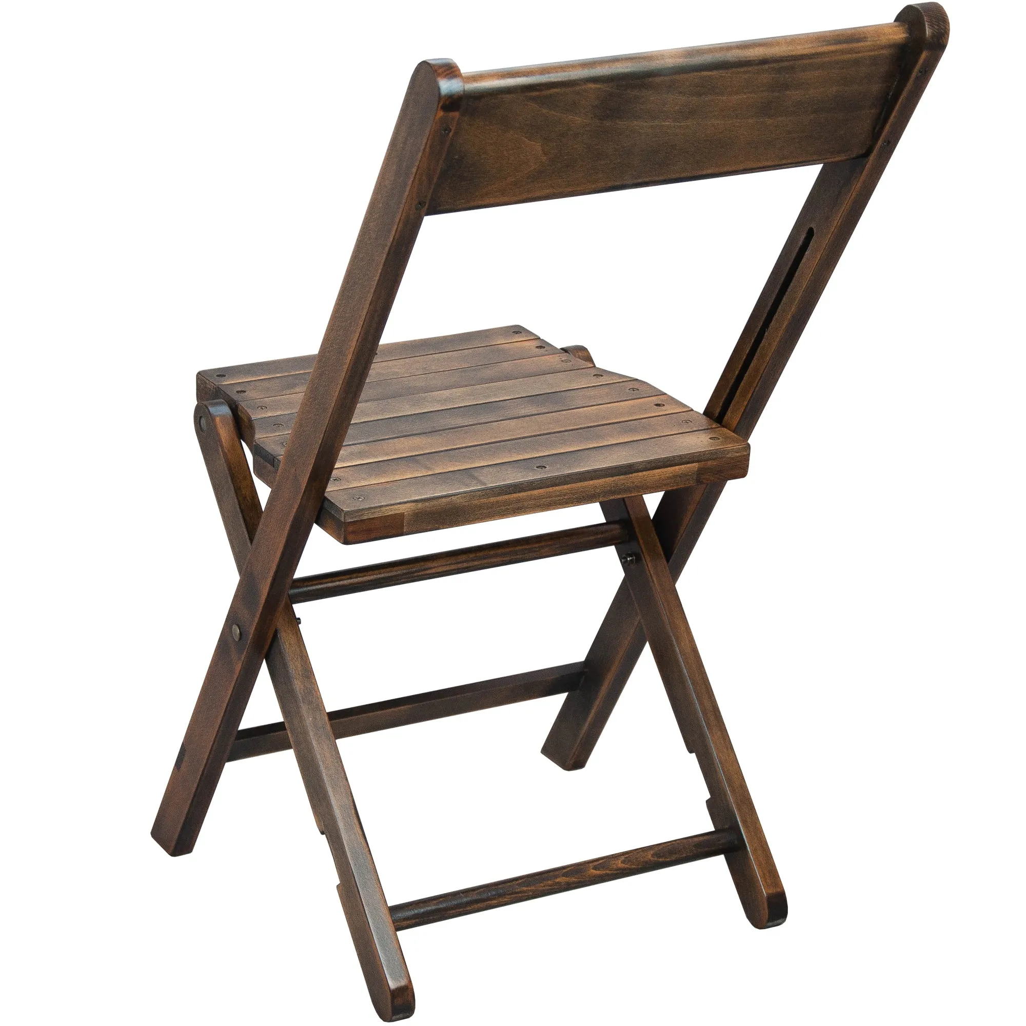 Slat Wood Folding Chair Black WFC-SLAT-AB-2