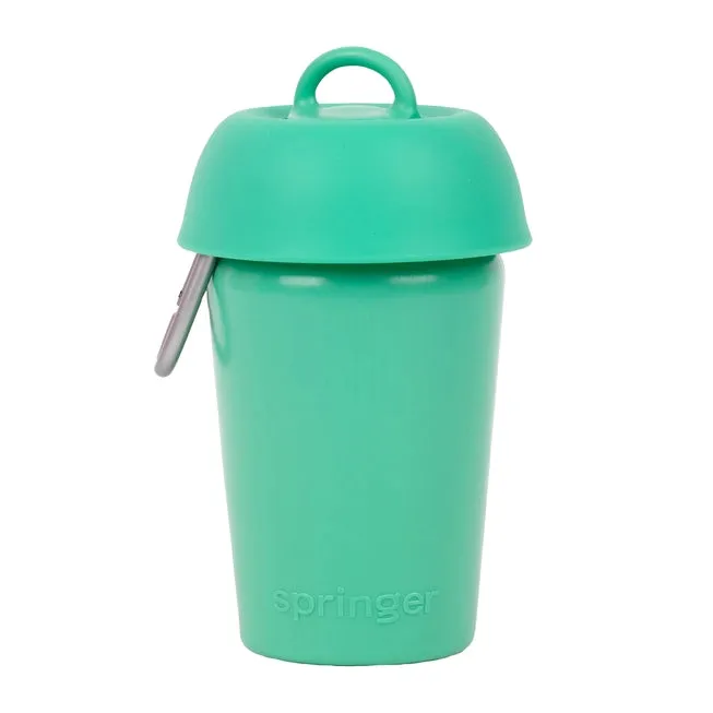 Springer Flip Travel Dog Water Bottle - Green