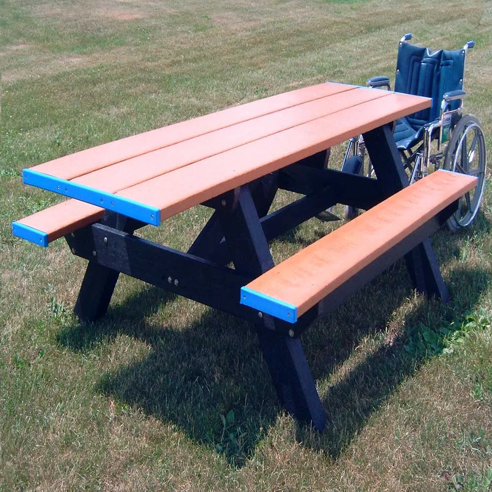 Standard Double-End ADA Picnic Table, ADA Compliant