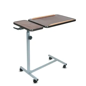 Sunbeam Enterprises Height Adjustable OverbedTable | Laptop Table with Wheels